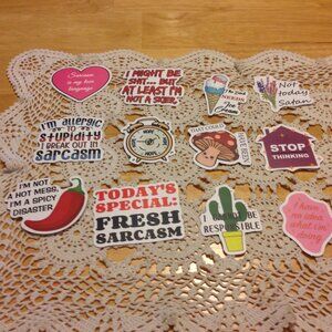 Sarcasm, Sass and Attitude Themed Stickers Bundle